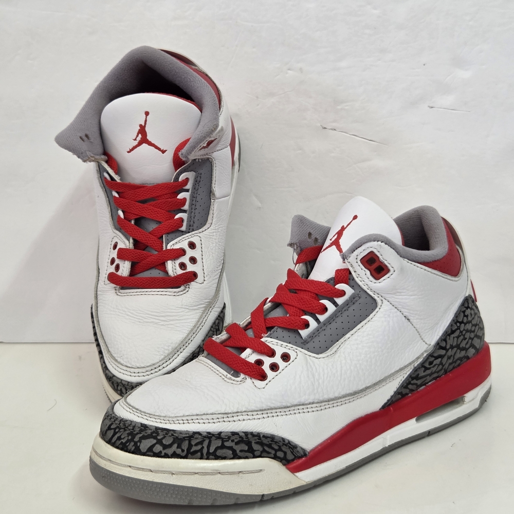 Jordan 3 Retro Mid Fire Red DM0967-160 Size 7Y Or Womens 8.5 - Picture 3 of 9